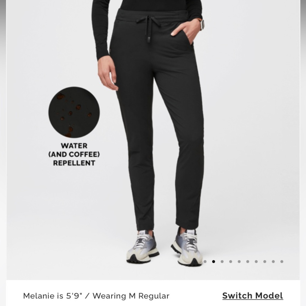 FigsPro ScrubTrouser skinny scrub trouser figs pant black Small